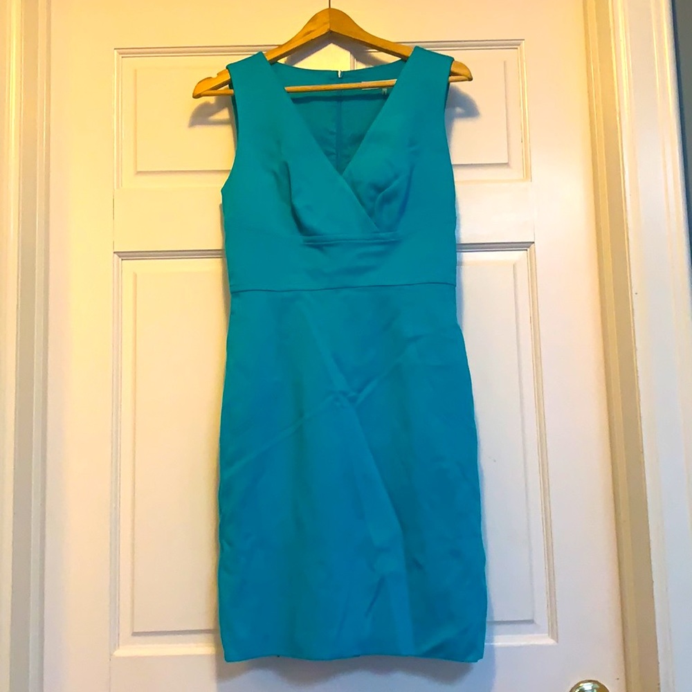 Blue Trina Turk Fitted Cocktail Dress